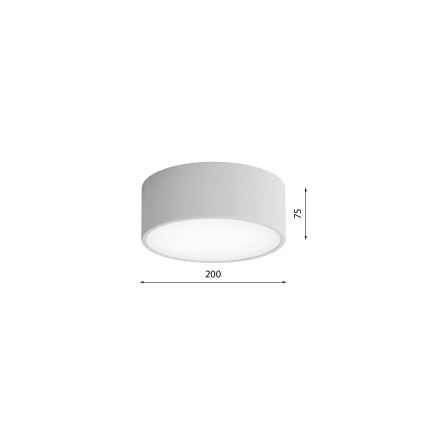 Plafoniera con sensore CLEO 1xE27/40W/230V d. 20 cm grigio
