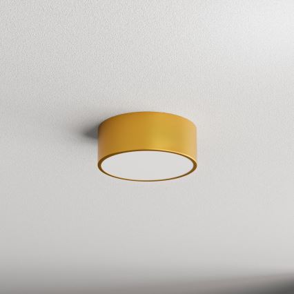 Plafoniera con sensore di movimento e crepuscolare CLEO 1xE27/40W/230V Ø 20 cm dorata