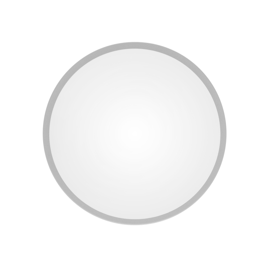 Plafoniera CLEO con sensore di movimento e sensore crepuscolare, 2xE27/24W/230V, Ø 30 cm, grigio