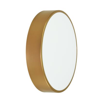 Plafoniera CLEO con sensore di movimento e crepuscolare, 3x E27 (max 24 W), 230 V, Ø 40 cm, finitura dorata