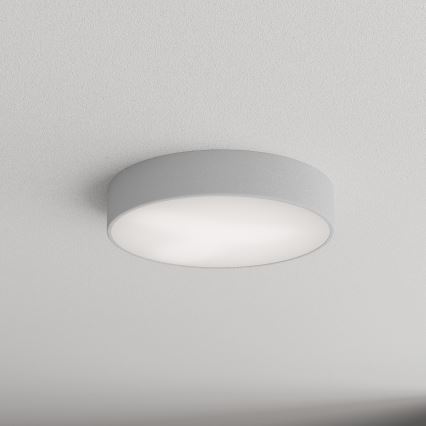 Plafoniera da soffitto CLEO con sensore di movimento e crepuscolare, 3xE27/24W/230V, Ø 40 cm, grigia