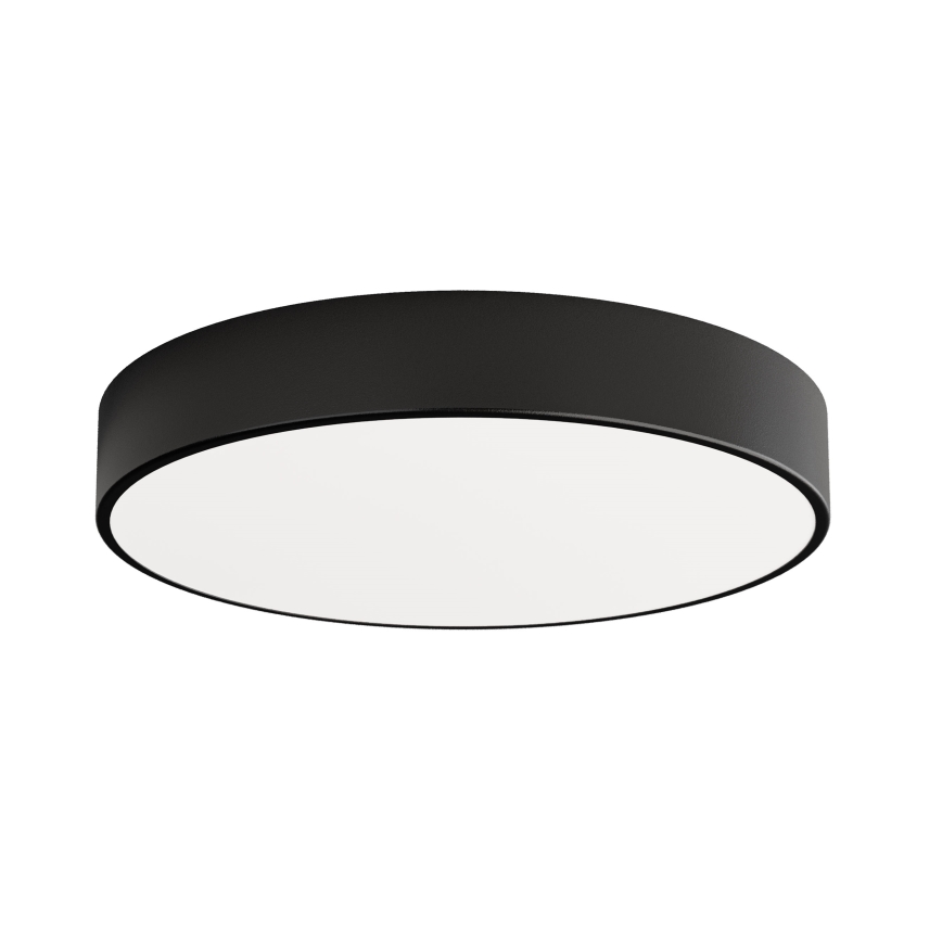Plafoniera CLEO con sensore di movimento e crepuscolare 4xE27/24W/230V Ø 50 cm nera