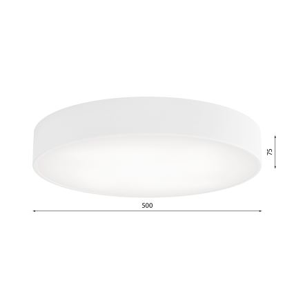 Plafoniera con sensore CLEO 5xE27/24W/230V d. 50 cm bianca