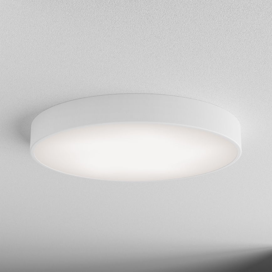 Plafoniera con sensore di movimento e crepuscolare CLEO 5xE27/24W/230V Ø 60 cm bianca