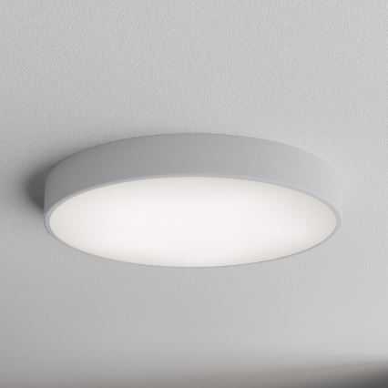 Plafoniera CLEO con sensore di movimento e crepuscolare 5xE27/24W/230V, diam. 60 cm, grigia