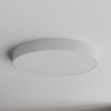 Plafoniera CLEO con sensore di movimento e crepuscolare 5xE27/24W/230V, diam. 60 cm, grigia