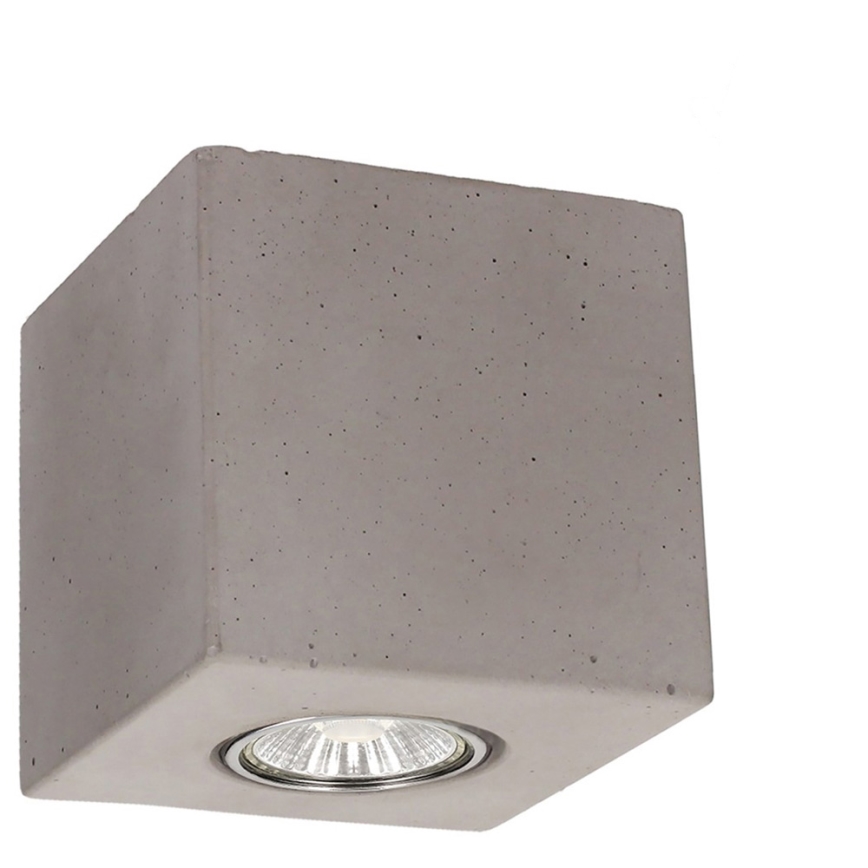 Plafoniera CONCRETEDREAM 1xGU10/6W/230V calcestruzzo - certificato FSC