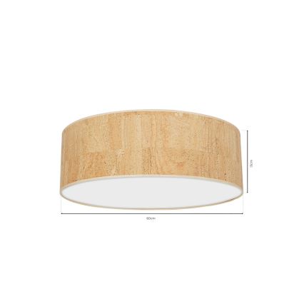 Plafoniera CORK 3xE27/60W/230V