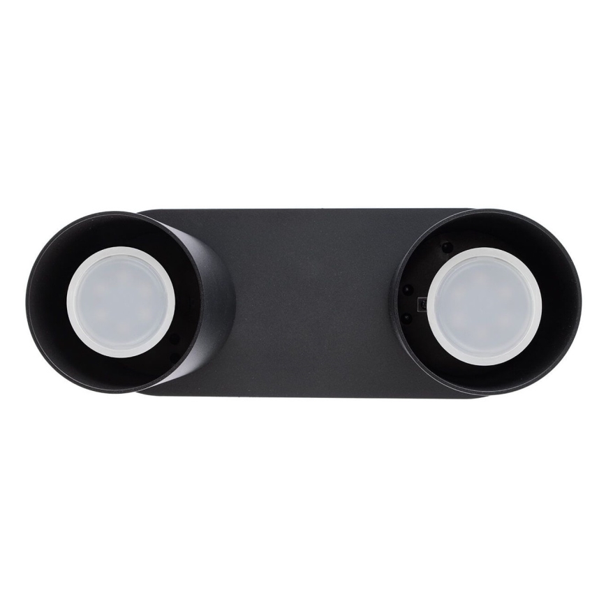 Plafoniera CREEP 2xGU10/25W/230V nera