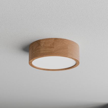 Plafoniera da bagno CLEO 2xE27/24W/230V IP54 diametro 27,5 cm quercia