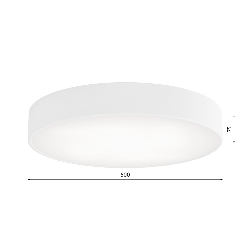 Plafoniera da bagno CLEO 4xE27/24W/230V diametro 50 cm bianco IP54