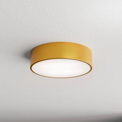 Plafoniera da bagno con sensore CLEO 2xE27/24W/230V Ø 30 cm dorata IP54