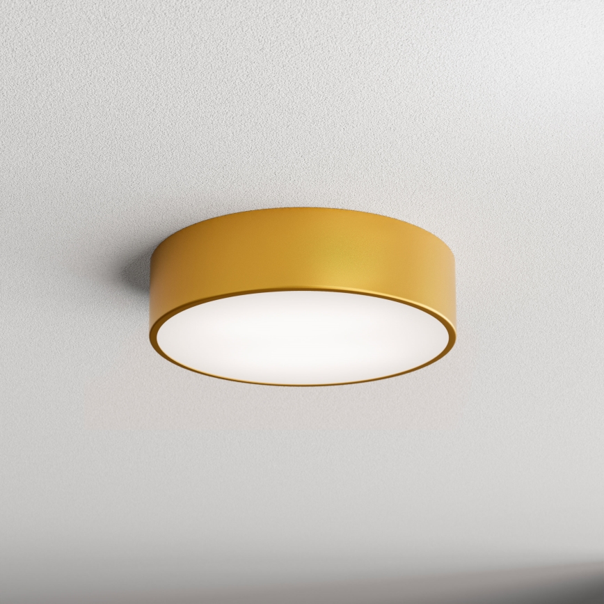 Plafoniera da bagno con sensore CLEO 2xE27/24W/230V Ø 30 cm dorata IP54
