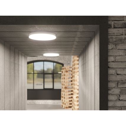 Plafoniera da soffitto LED dimmerabile per bagno, 30W, 230V, 3000/4000/5000K, Ø 38 cm, IP54