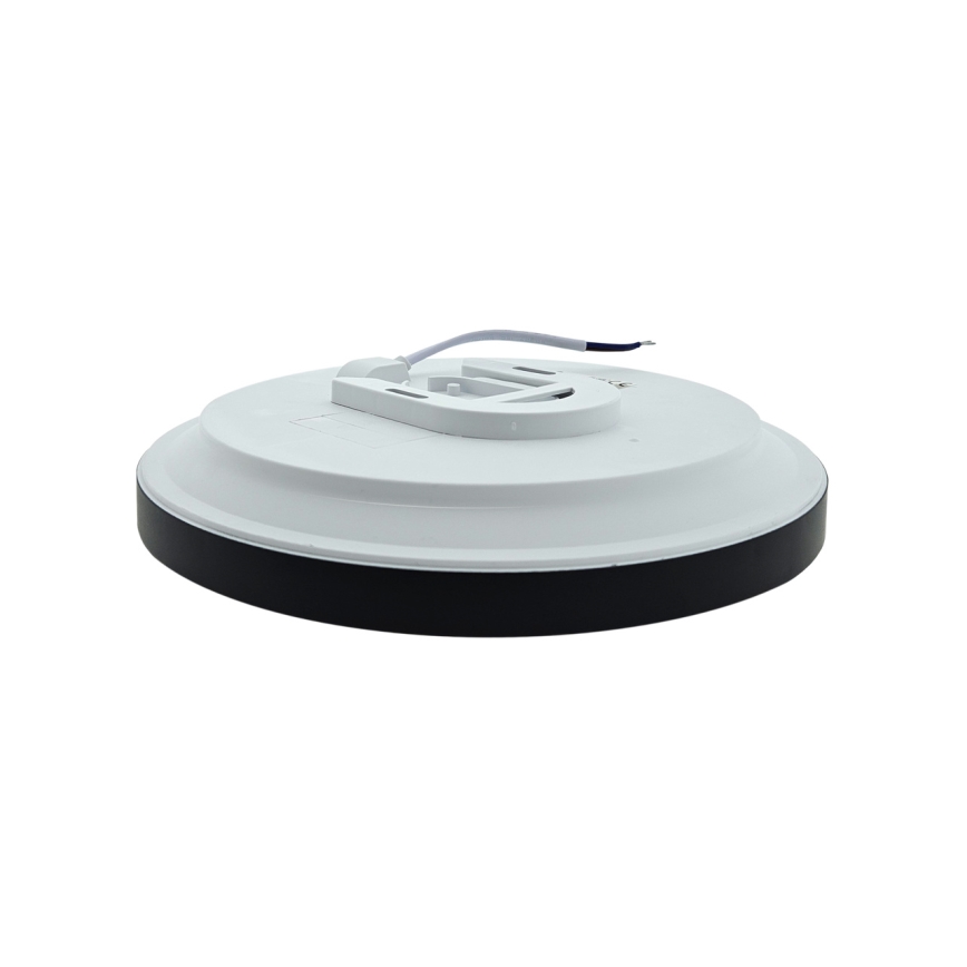 Plafoniera da bagno LED FLUME, 10W/230V, Ø 22,5 cm, IP44, nera