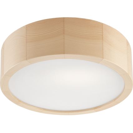 Plafoniera da bagno NATURAL 2xE27/15W/230V IP54 pino ø 27 cm - FSC certificato