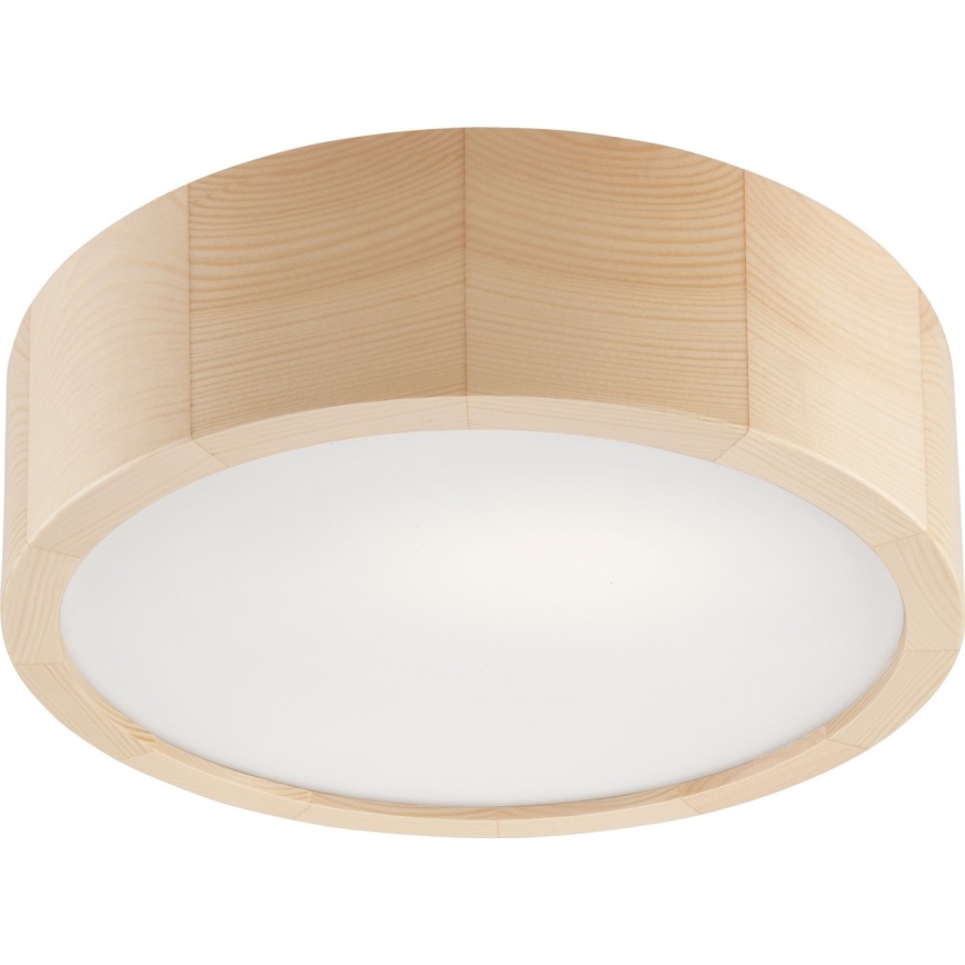 Plafoniera da bagno NATURAL 2xE27/15W/230V IP54 pino ø 27 cm - FSC certificato
