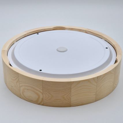 Plafoniera da bagno NATURAL 3xE27/15W/230V IP54 pino ø 37 cm - FSC certificato