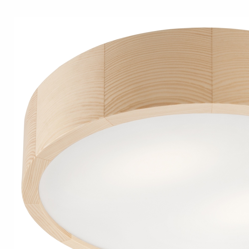 Plafoniera da bagno NATURAL 3xE27/15W/230V IP54 pino ø 37 cm - FSC certificato