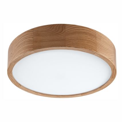 Plafoniera da bagno OAK 3xE27/15W/230V in rovere, Ø 37 cm, IP54