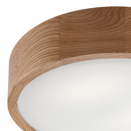 Plafoniera da bagno OAK 3xE27/15W/230V in rovere, Ø 37 cm, IP54