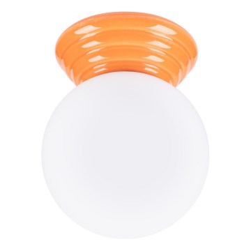 Plafoniera da bagno ZORI 1xG9/8W/230V Ø 12 cm IP44 arancione