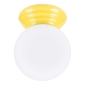 Plafoniera da bagno ZORI 1xG9/8W/230V Ø 12 cm IP44 gialla