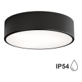 Plafoniera da esterno con sensore CLEO 2xE27/24W/230V d. 30 cm nero IP54