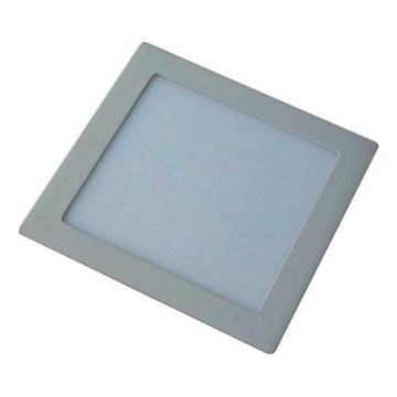 Plafoniera da incasso LED//18W/230V 22,5x22,5 cm grigio