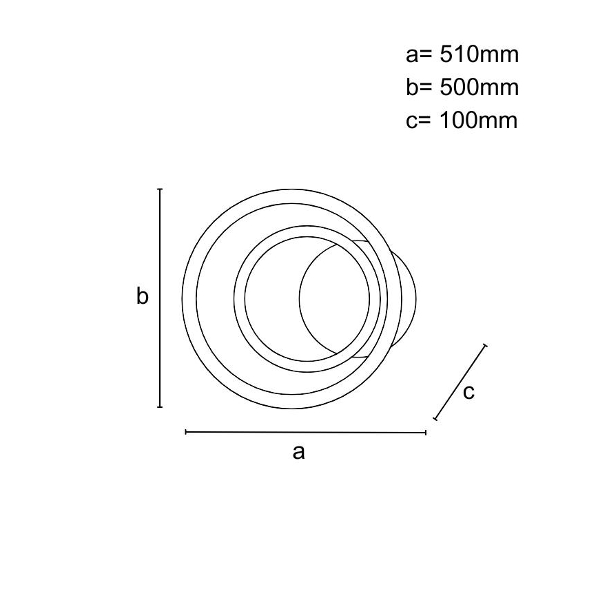 Plafoniera da soffitto dimmerabile a LED/55W/230V 3000-6500K + telecomando