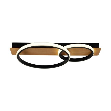 Plafoniera da soffitto LED ROWENA LED/14W/230V nero/marrone