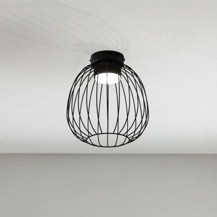 Plafoniera da soffitto OVELLA 1xGX53/10W/230V Ø 25 cm, nera