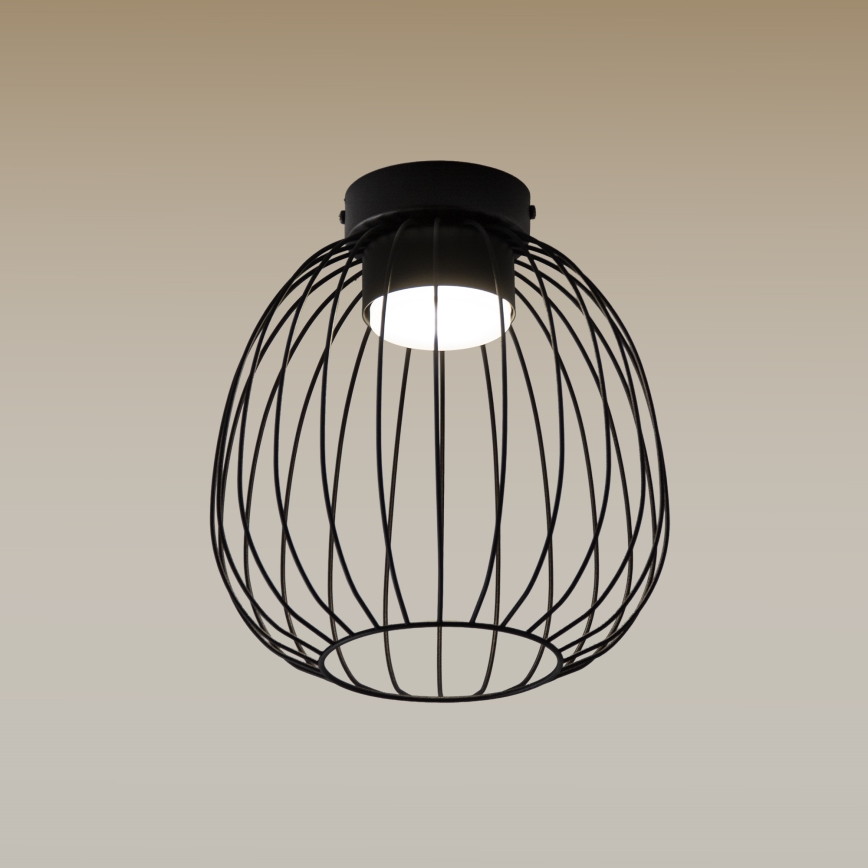 Plafoniera da soffitto OVELLA 1xGX53/10W/230V Ø 25 cm, nera