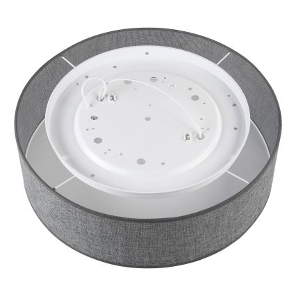 Plafoniera da soffitto SIRJA 2xE27/15W/230V Ø 45 cm grigia