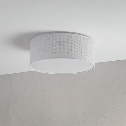 Plafoniera da soffitto SIRJA PLISADO 2xE27/15W/230V Ø 35 cm bianca