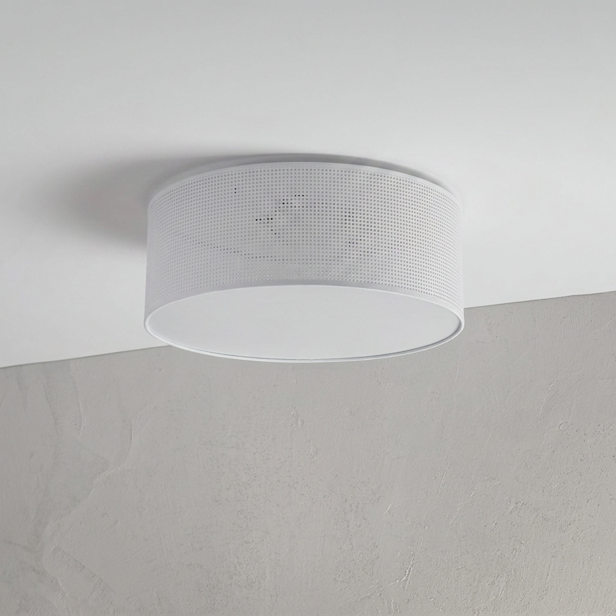 Plafoniera da soffitto SIRJA PLISADO 2xE27/15W/230V Ø 35 cm bianca