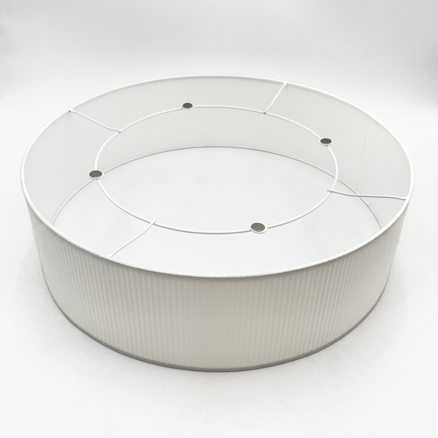 Plafoniera da soffitto SIRJA PLISADO 4xE27/15W/230V Ø 45 cm bianca