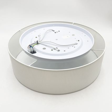 Plafoniera da soffitto SIRJA PLISADO 4xE27/15W/230V Ø 45 cm bianca