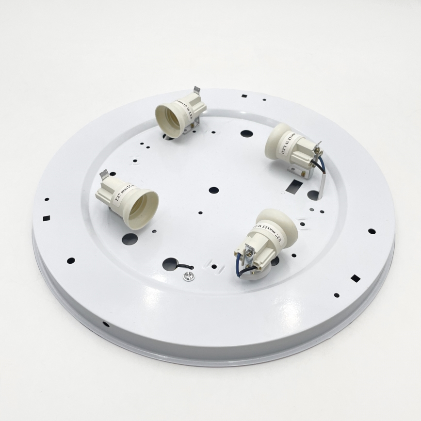 Plafoniera da soffitto SIRJA PLISADO 4xE27/15W/230V Ø 45 cm bianca
