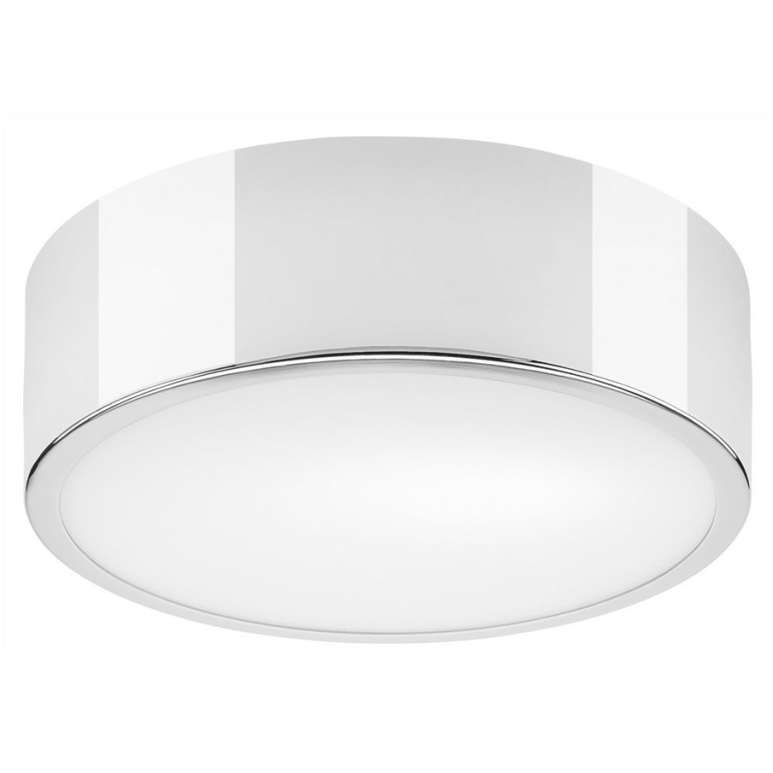 Plafoniera DANTE 1xE27/60W/230V diametro 26 cm cromo lucido
