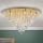 Plafoniera di cristallo CELESTE 12xG9/40W/230V diametro 75 cm oro