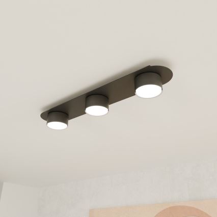 Plafoniera DIAZ 3xGX53/12W/230V nero