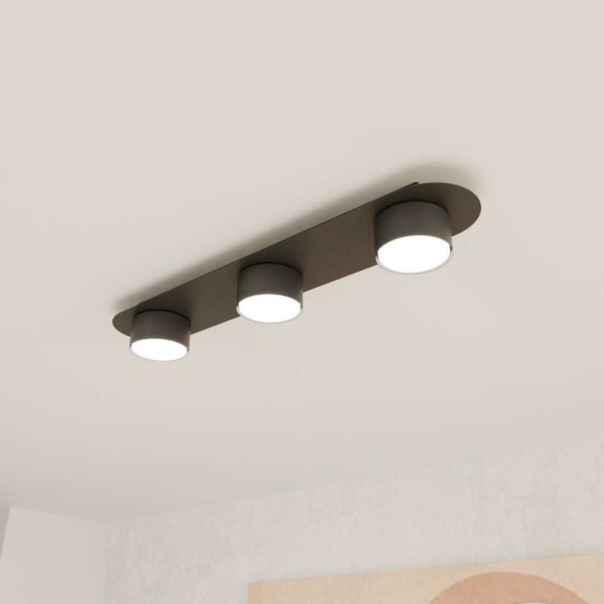Plafoniera DIAZ 3xGX53/12W/230V nero