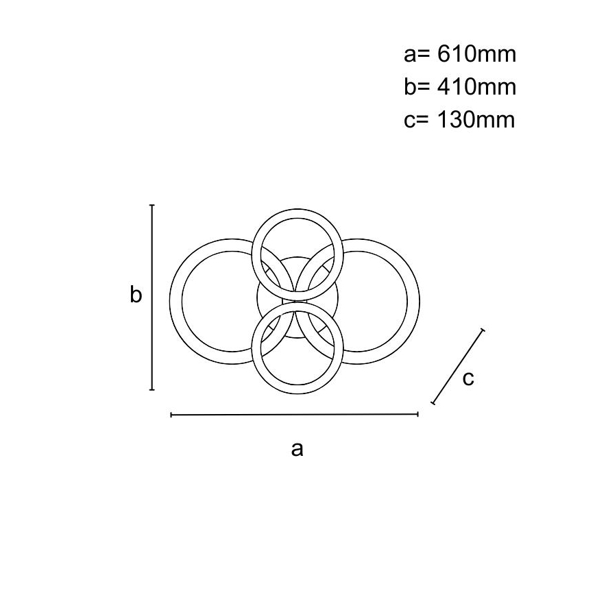 Plafoniera dimmerabile a LED/150W/230V 3000-6500K + telecomando