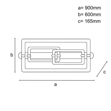 Plafoniera dimmerabile a LED/280W/230V 3000-6500K + telecomando