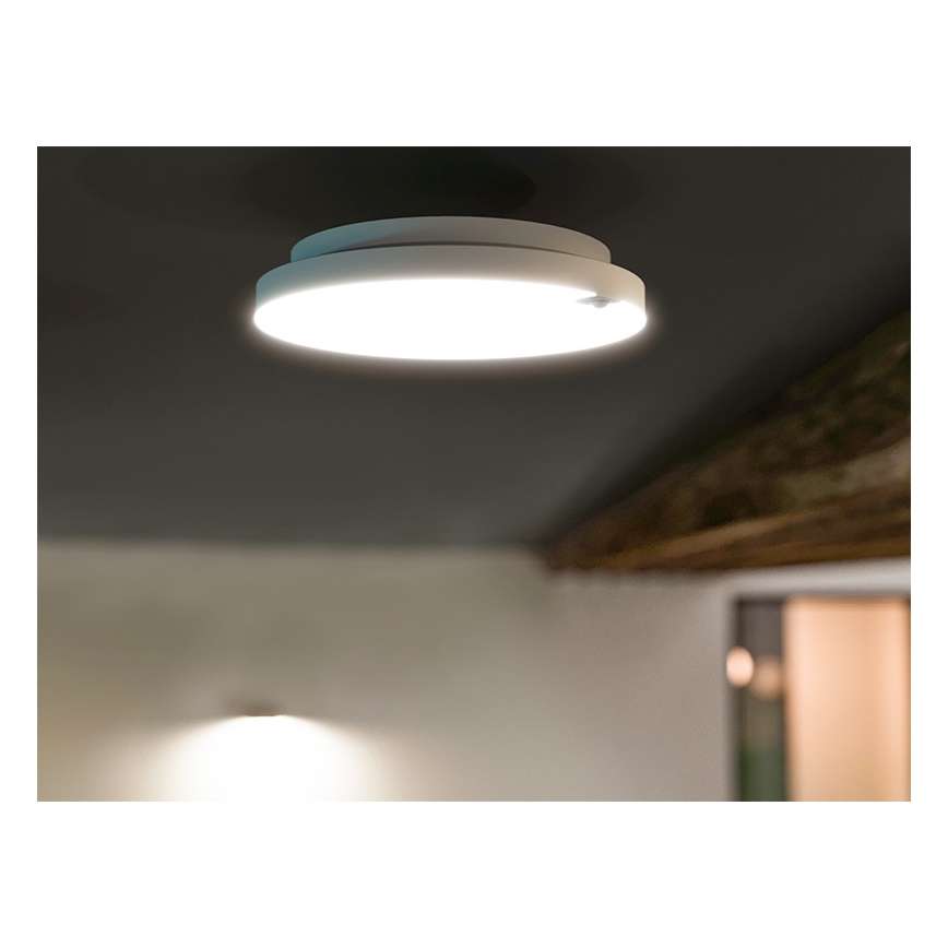 Plafoniera LED dimmerabile con sensore di movimento e sensore crepuscolare OLDA LED/6/12/18W/230V Ø 23 cm