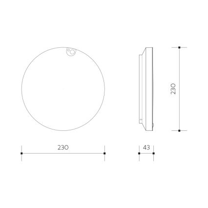 Plafoniera LED dimmerabile con sensore di movimento e sensore crepuscolare OLDA LED/6/12/18W/230V Ø 23 cm