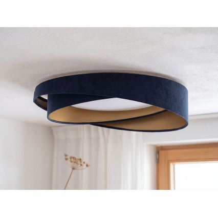 Plafoniera dimmerabile a LED SMART GALAXY MODERN LED/24W/230V 3000-6500K Ø 55 cm blu/oro + telecomando