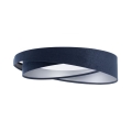 Plafoniera dimmerabile a LED SMART GALAXY MODERN LED/24W/230V 3000-6500K Ø 55 cm blu/argento + telecomando