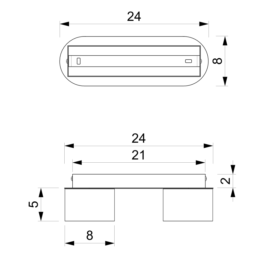 Plafoniera DIXIE 2xGX53/11W/230V rosa